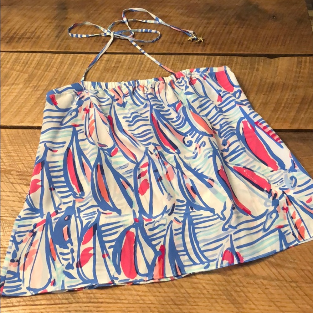 Lilly Pulitzer | Silk top | Red Right Return